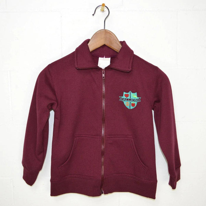 Johnson's Creation® - Allion Elementary School Burgundy Fleece Cardigan