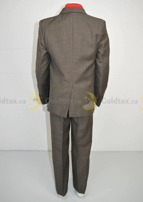 Johnson's Creation® - Johnson's Creation 5-piece grey suit set - Brown