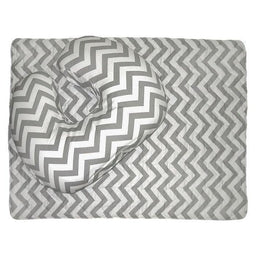 Jolly Jumper® - Jolly Jumper Deluxe Baby Sitter Nursing Pillow & Quilted Play/Change Mat - Chevron Grey