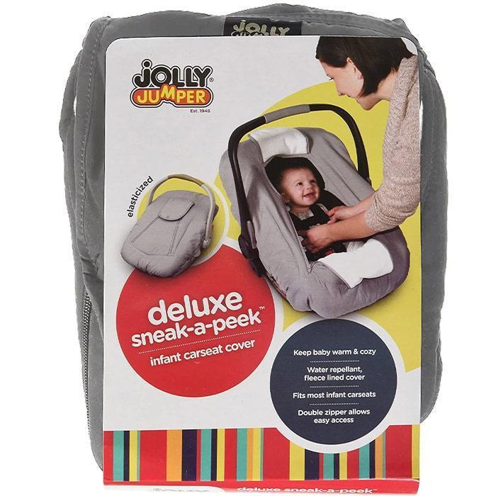 Jolly Jumper® - Sneak-A-Peek Car Seat Cover Deluxe