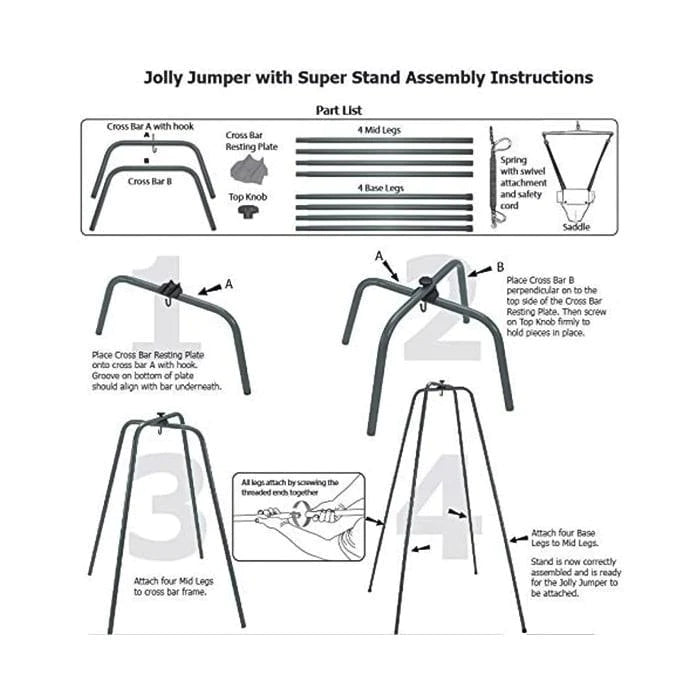 Jolly Jumper *CLASSIC*, Original Baby Exerciser with Stand 