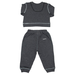 Juddlies Designs® - Juddlies 2PC Jogger Set Charcoal Fleck