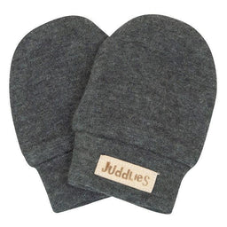 Juddlies Designs® - Juddlies Designs Breathe Eze Collection - Organic Cotton Scratch Mitts - Charcoal Fleck