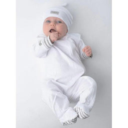 Juddlies Designs® - Juddlies Designs Essentials Collection - Organic Cotton Knot Hat - 0-3m - White