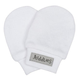 Juddlies Designs® - Juddlies Designs Essentials Collection - Organic Scratch Mitts - 1 pair - White