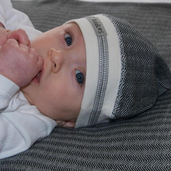 Juddlies Designs® - Juddlies Designs Organic Cottage Hat - Bear Black