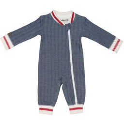 Juddlies Designs® - Juddlies Designs Organic Cottage Playsuit - Lake Blue