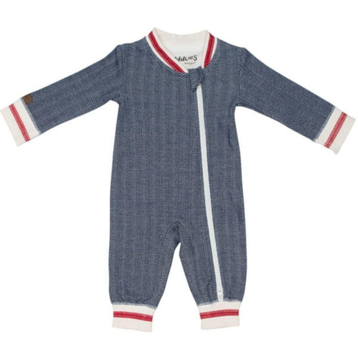 Juddlies Designs® - Juddlies Designs Organic Cottage Playsuit - Lake Blue