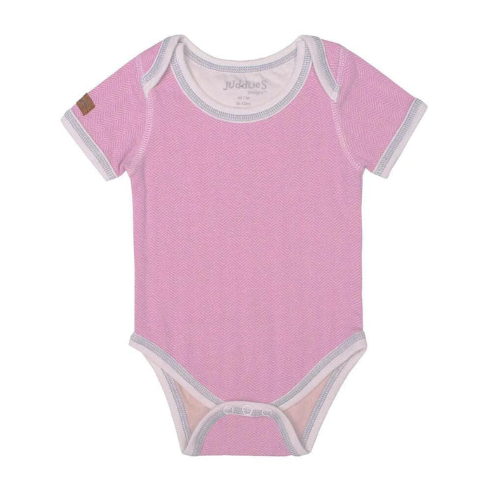 Juddlies Designs® - Juddlies Designs Organic Cottage - S/S Body Tee Sunset Pink