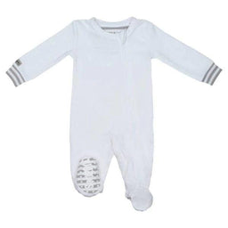 Juddlies Designs® - Juddlies Designs Organic Sleeper- White/Grey