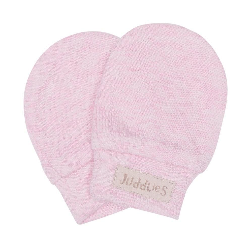 Juddlies Designs® - Juddlies Designs Pink Fleck Scratch Mitts One Size