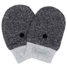 Juddlies Designs® - Juddlies Designs Raglan Collection - Organic Cotton Scratch Mitts - Graphite Black