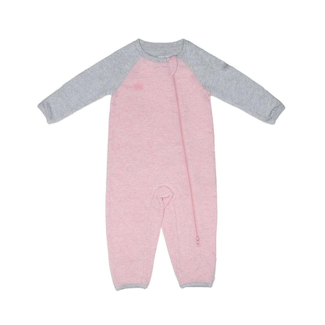 Juddlies Designs® - Juddlies Raglan Organic Cotton Playsuit - Dogwood Pink