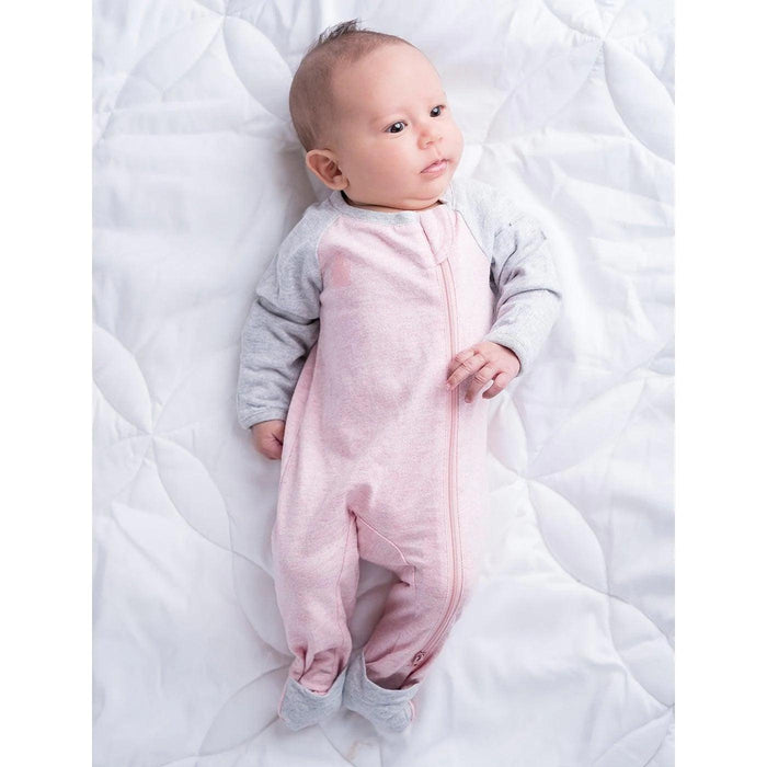 Juddlies Designs® - Juddlies Raglan Organic Cotton Playsuit - Dogwood Pink