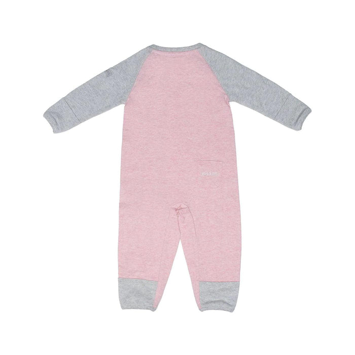 Juddlies Designs® - Juddlies Raglan Organic Cotton Playsuit - Dogwood Pink