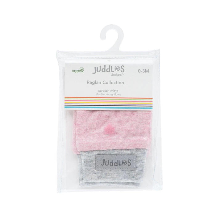 Juddlies - Juddlies Raglan Organic Scratch Mitts - Dogwood Pink