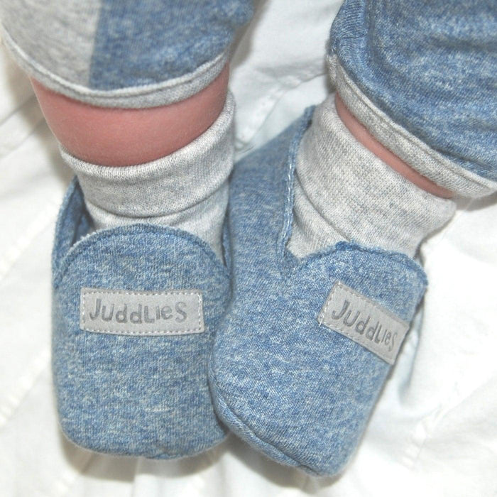 Juddlies - Juddlies Raglan Organic Unisex Slipper - Denim Blue
