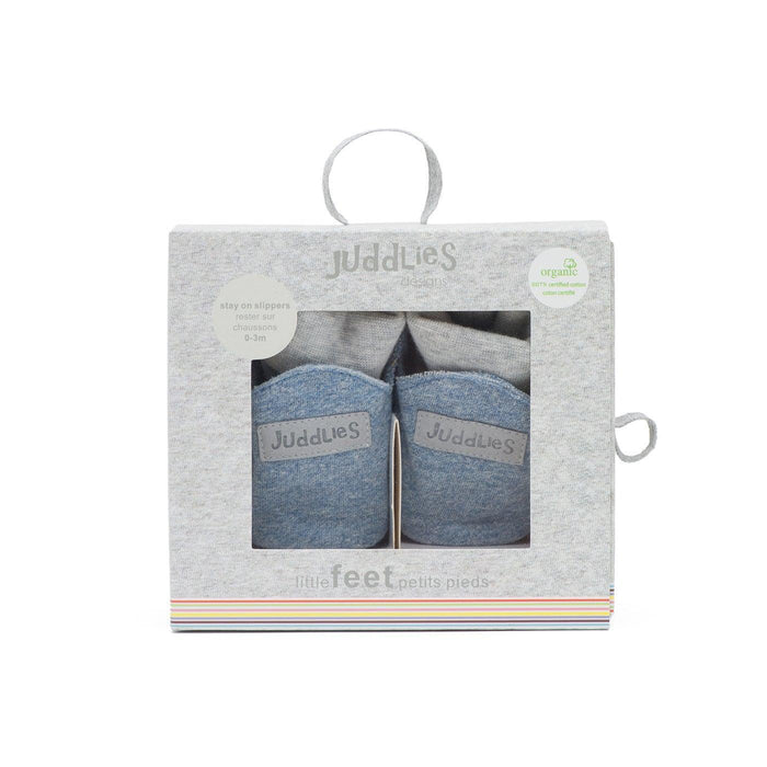 Juddlies - Juddlies Raglan Organic Unisex Slipper - Denim Blue