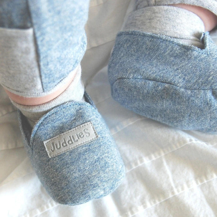 Juddlies - Juddlies Raglan Organic Unisex Slipper - Denim Blue
