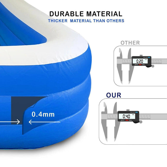 Kiddiworks® - Kiddiworks Deluxe Inflatable Pool