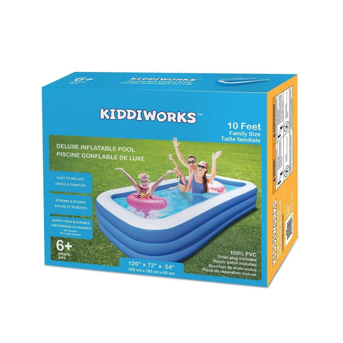 Kiddiworks® - Kiddiworks Deluxe Inflatable Pool
