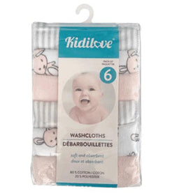 Kidiway - Kidilove Washcloths - Pack of 6