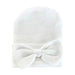 Kids Central - Kids Central Newborn Hat - Bow - White