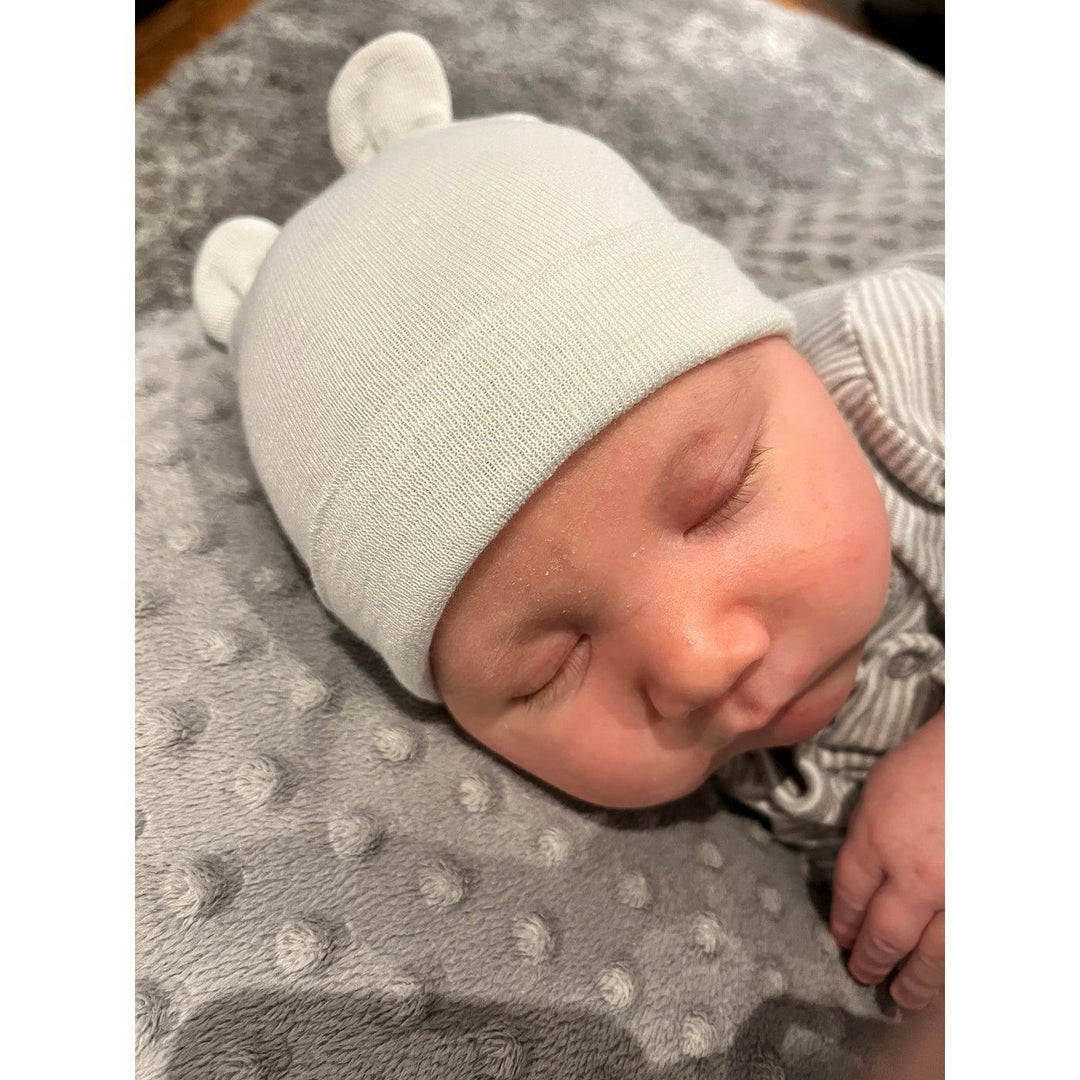 Kids Central - Kids Central Newborn Hat - Ears - White