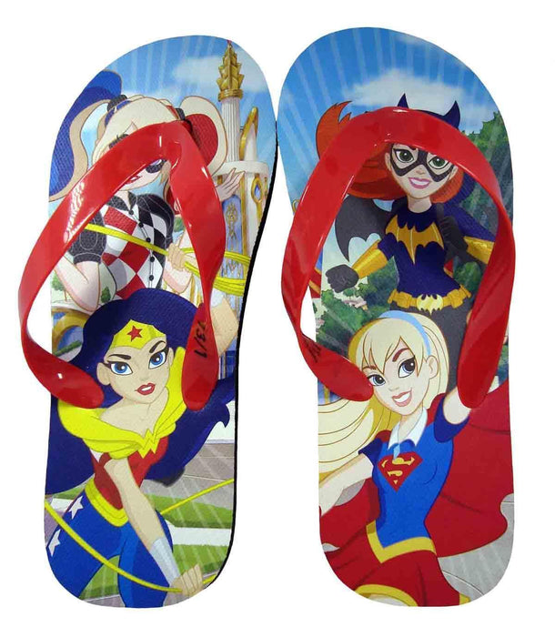 Kids Shoes - Kids Shoes DC Girl Super Heros Youth Girls Flip Flops