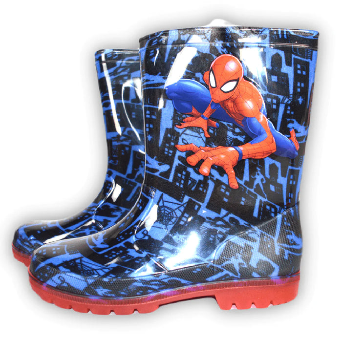 Kids Shoes Spiderman Youth Boys Rain Boots