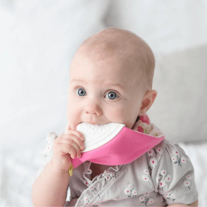 Kushies® - Kushies Chew Bib – 2-in-1 Bandana Bib with Built-in Teether