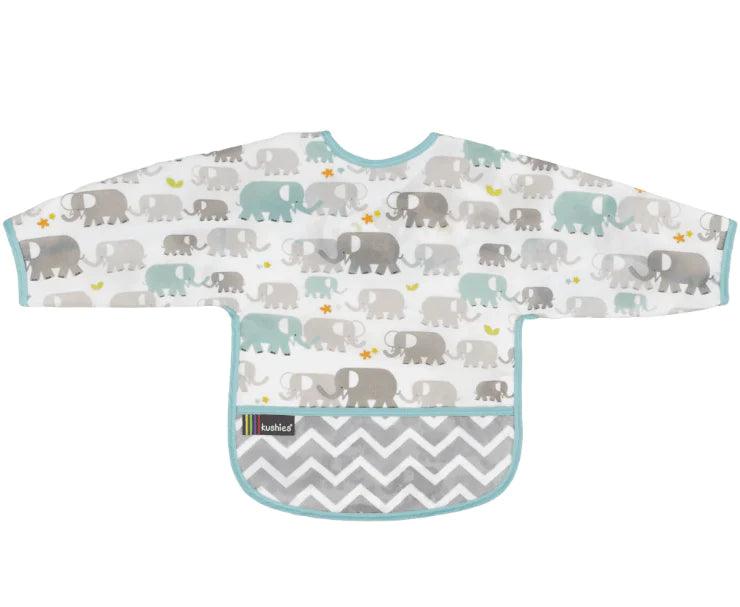 Kushies® - Kushies Cleanbib with Sleeves | Size 6-12m