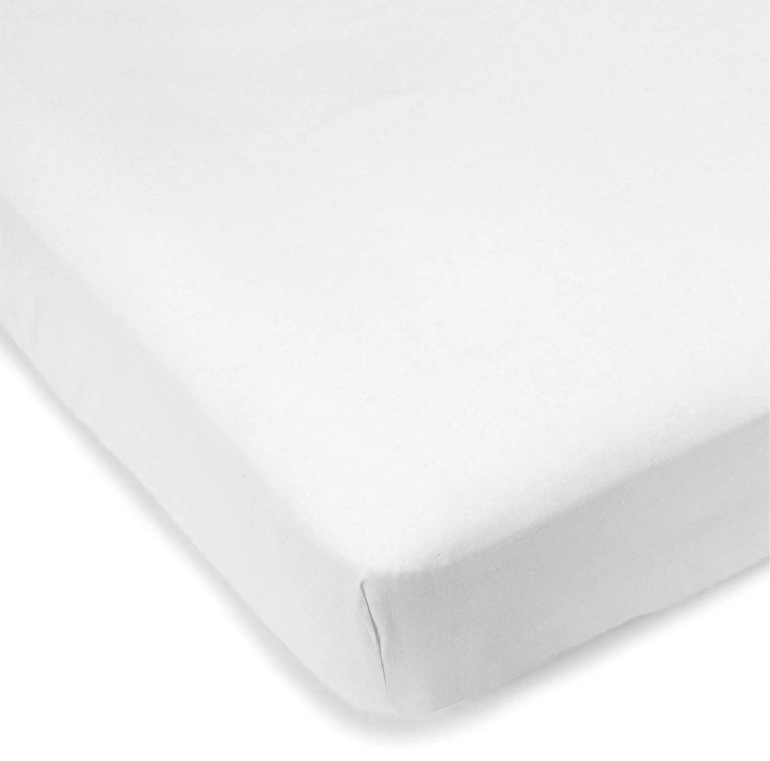 Kushies® - Kushies Flannel | Multi-Fit Adjustable Bassinet Sheet - White