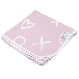 Kushies® - Kushies Flannel | Receiving Blanket - Pink XO
