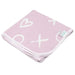 Kushies® - Kushies Flannel | Receiving Blanket - Pink XO