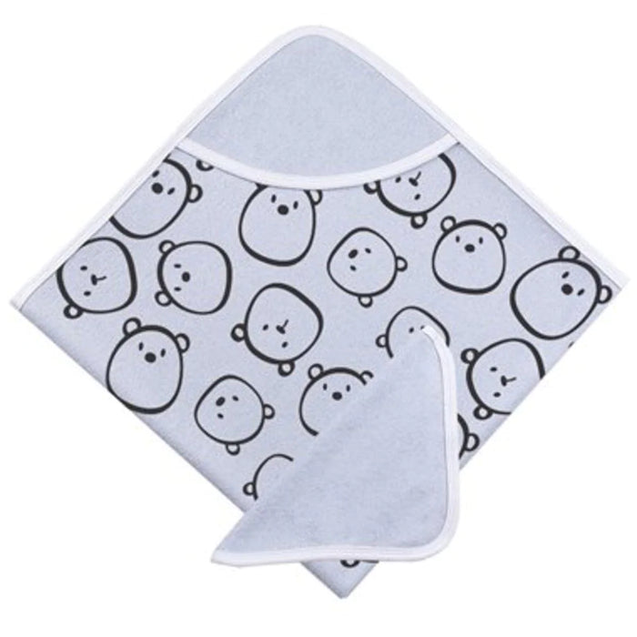 Kushies® - Kushies Hooded Bath Towel & Washcloth Set - Blue Bears