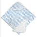 Kushies® - Kushies Hooded Bath Towel & Washcloth Set - Blue Chevron
