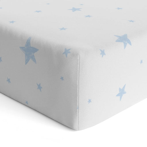 Kushies® - Kushies Playard Sheet - Blue Scribble Stars