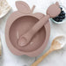 Kushies® - Kushies Silibowl Bowl & Spoon - Rose