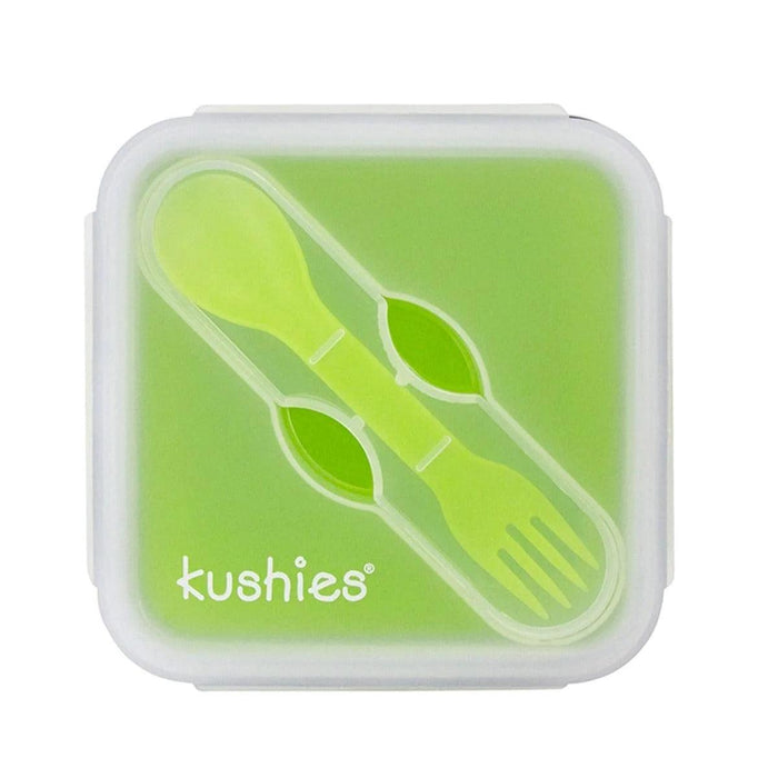 Kushies® - Kushies Silibox Silicone Container & Utensils Set
