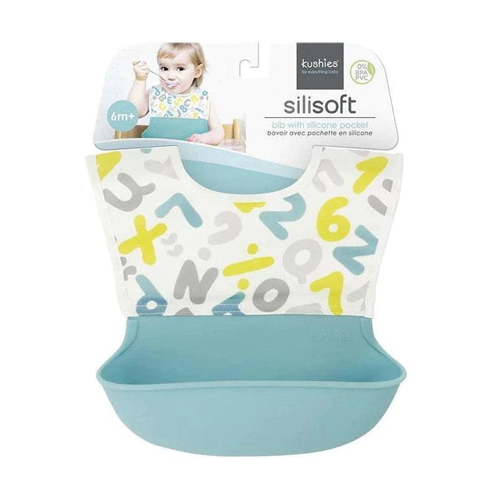 Kushies® - Kushies Silisoft Bib with Silicone Pocket