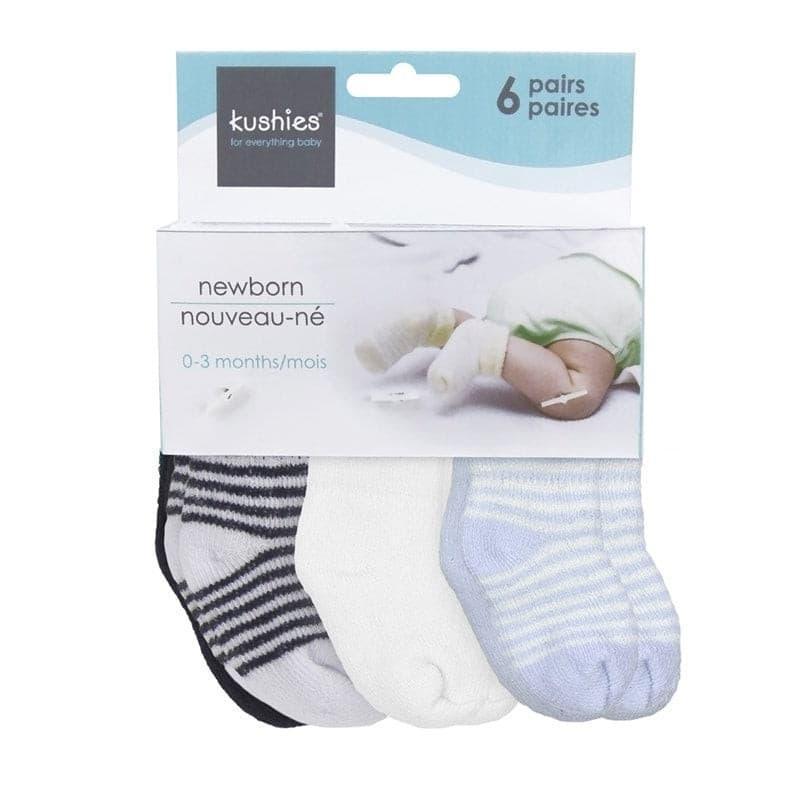 Kushies® - Kushies Terry Newborn Socks - 6 pack