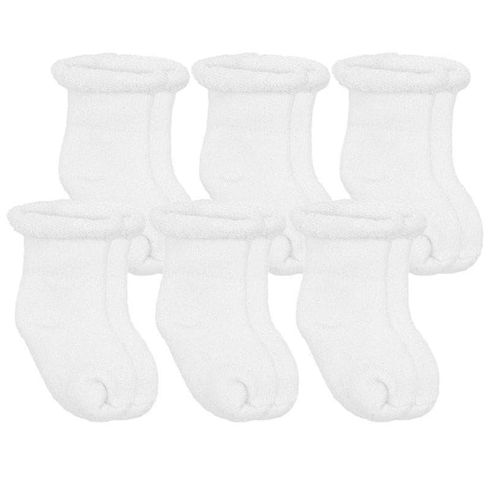 Kushies® - Kushies Terry Newborn Socks - 6 pack