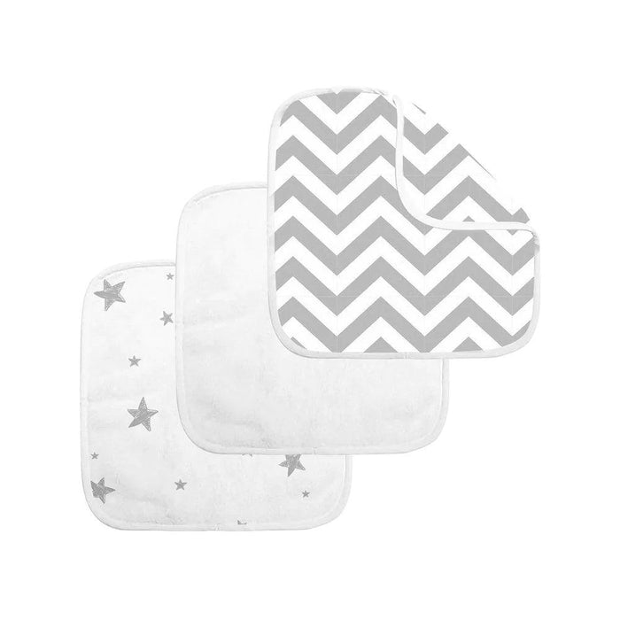 Kushies® - Kushies Washcloths | 3Pack - Grey Chevron