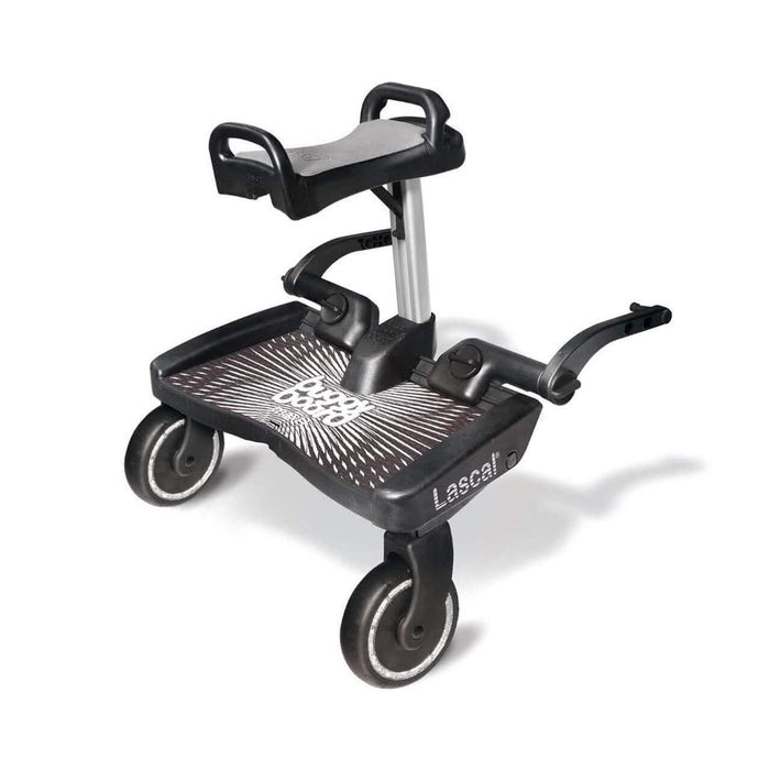 Lascal® - Buggy Board Maxi + Saddle (Universal Buggy Board with Detachable Saddle Seat – Fits Most Strollers)