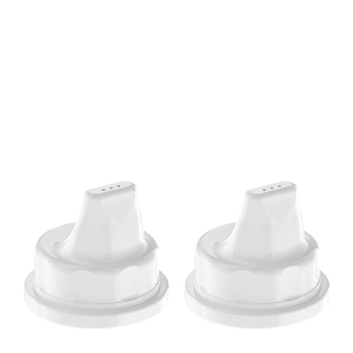LifeFactory® - LIFEFACTORY Sippy Cap Accessory - 120ml/265ml, 2 Pack- White