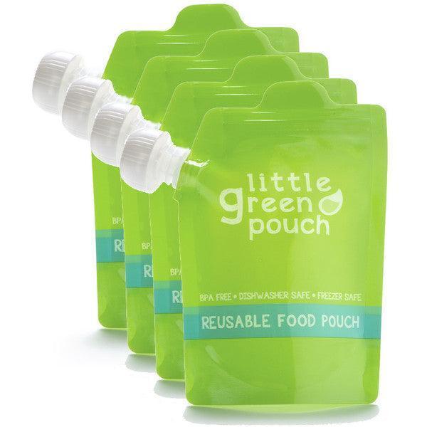 Little Green Pouch® - Little Green Pouch - Reusable Baby Food Pouches – 3.4 oz & 7 oz (Pack of 4 or 6)