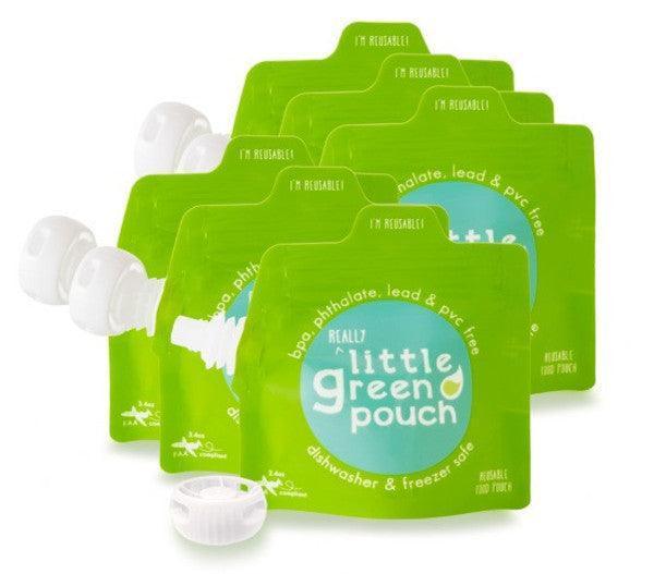 Little Green Pouch® - Little Green Pouch - Reusable Baby Food Pouches – 3.4 oz & 7 oz (Pack of 4 or 6)