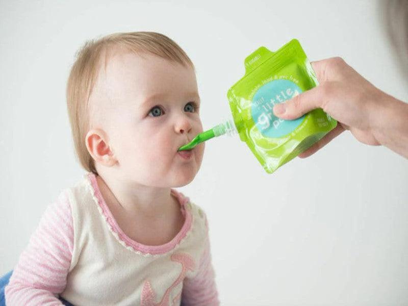 Little Green Pouch® - Little Green Pouch - Reusable Baby Food Pouches – 3.4 oz & 7 oz (Pack of 4 or 6)