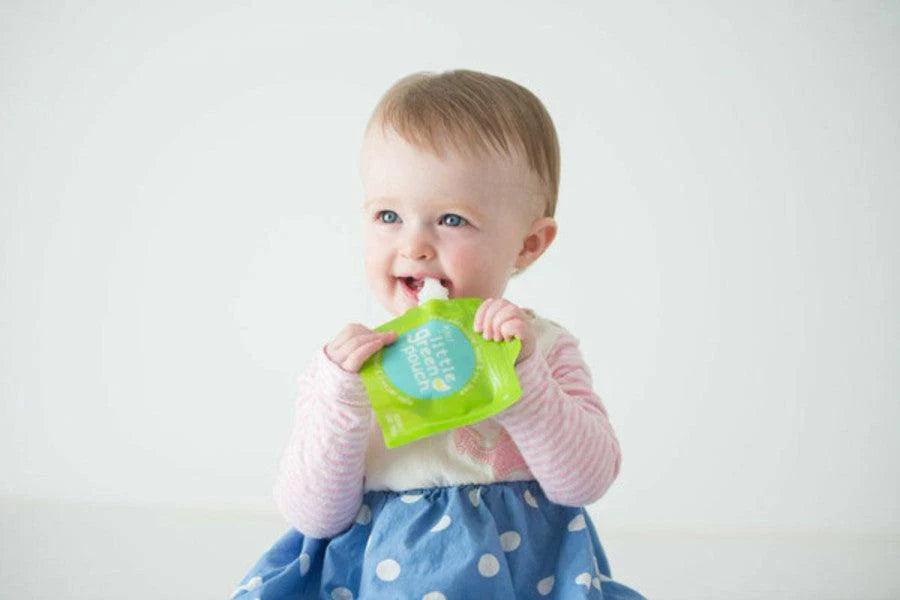 Little Green Pouch® - Little Green Pouch - Reusable Baby Food Pouches – 3.4 oz & 7 oz (Pack of 4 or 6)